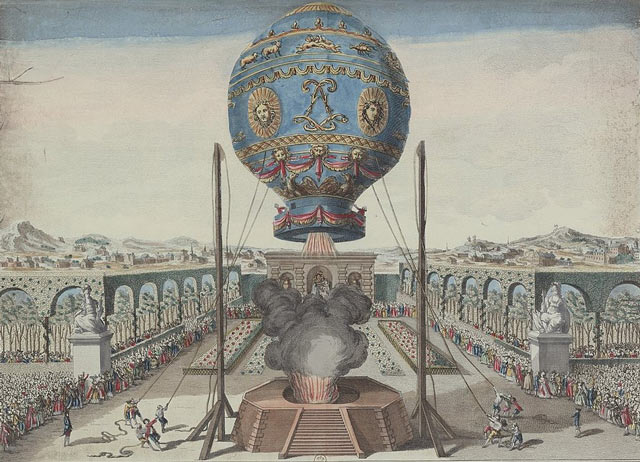inventos revolución industrial - globo aerostático inventos revolución industrial - globo aerostático